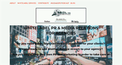 Desktop Screenshot of mediamogulspr.com
